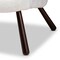 Baxton Studio Eisa Modern & Contemporary White Sherpa Upholstered and Walnut Brown Finished Wood Accent Chair 204-12579 - alternate 3